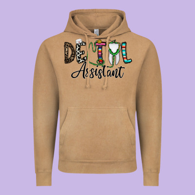 Dentalassistant Vintage Hoodie Designed By Cowhidedigitalart