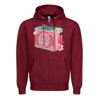 Burgundy let s get this bread malia Zipper Hoodie - MaliasSmallBusiness
