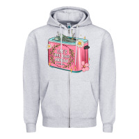 Heather Grey let s get this bread malia Zipper Hoodie - MaliasSmallBusiness