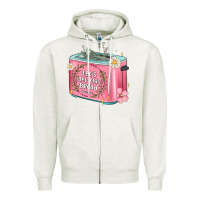 Oatmeal Heather let s get this bread malia Zipper Hoodie - MaliasSmallBusiness