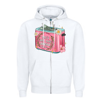 White let s get this bread malia Zipper Hoodie - MaliasSmallBusiness