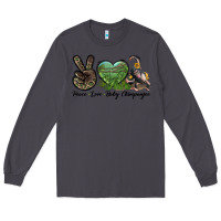 Smoke Leopard Peace Love Baby Chimpanzee Long Sleeve Tee - LillyAllenDesigns