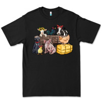 Black farm animals wagon Premium Tee - Zillion Design Studio