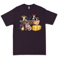 Plum farm animals wagon Premium Tee - Zillion Design Studio