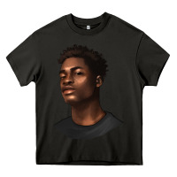 Asphalt afro man Heavy Core Tee - texasbilliewilder