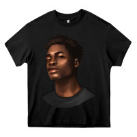 Black afro man Heavy Core Tee - texasbilliewilder