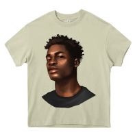 Mossy afro man Heavy Core Tee - texasbilliewilder