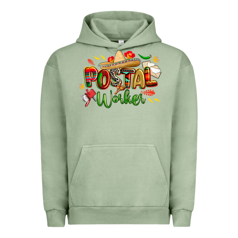 Cinco De Mayo Postal Worker Urban Hoodie by CowGirlArtShop | Teevron