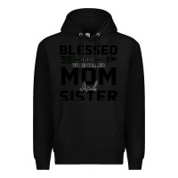 Black Blessed Mom And Sister Premium Hoodie - Bettercallsaul