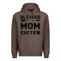 Coffee Blessed Mom And Sister Premium Hoodie - Bettercallsaul