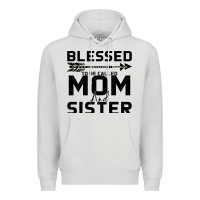Dove Grey Blessed Mom And Sister Premium Hoodie - Bettercallsaul