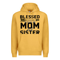 Mustard Blessed Mom And Sister Premium Hoodie - Bettercallsaul