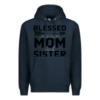 Navy Blessed Mom And Sister Premium Hoodie - Bettercallsaul