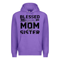 Purple Blessed Mom And Sister Premium Hoodie - Bettercallsaul