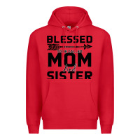 Red Blessed Mom And Sister Premium Hoodie - Bettercallsaul