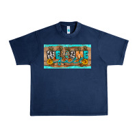 Navy Welcome Fall Urban Heavy Tee - Artiststas