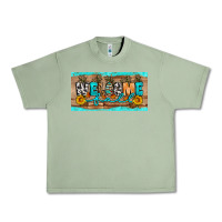 Oil Green Welcome Fall Urban Heavy Tee - Artiststas