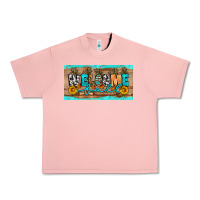 Salmon Welcome Fall Urban Heavy Tee - Artiststas