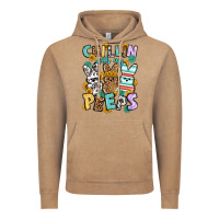 Chillin With My Peeps Easter Vintage Hoodie | Teevron