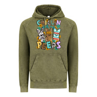 Vintage Olive Chillin with my peeps Easter Vintage Hoodie - OliviaCreatesArt