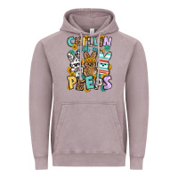Vintage Zinc Chillin with my peeps Easter Vintage Hoodie - OliviaCreatesArt