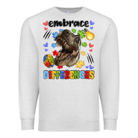 Oatmeal Heather embrace differences Premium Sweatshirt - LillyAllenDesigns