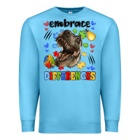 Ocean Blue embrace differences Premium Sweatshirt - LillyAllenDesigns
