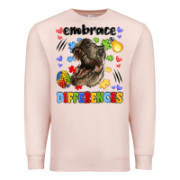 Pale Pink embrace differences Premium Sweatshirt - LillyAllenDesigns