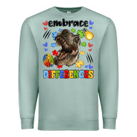 Seafoam embrace differences Premium Sweatshirt - LillyAllenDesigns