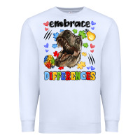 White embrace differences Premium Sweatshirt - LillyAllenDesigns