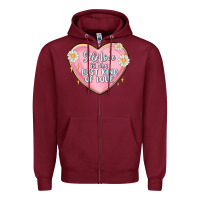 Burgundy self love is the best kind of love malias Zipper Hoodie - MaliasSmallBusiness