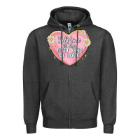 Charcoal Heather self love is the best kind of love malias Zipper Hoodie - MaliasSmallBusiness