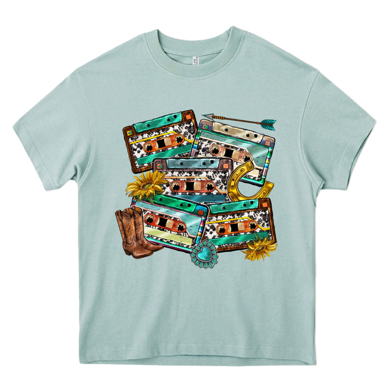 90s Country Casette Tapes Heavy Core Tee by texasbilliewilder | Teevron