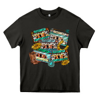 Asphalt 90s country casette tapes Heavy Core Tee - texasbilliewilder