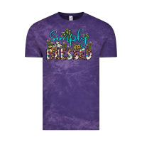 Cloud Purple simply blessed Vintage Tee - JahusDesignShop