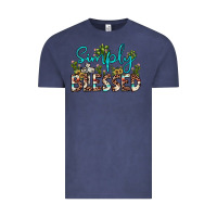Vintage Denim simply blessed Vintage Tee - JahusDesignShop