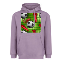 Lavender soccer shoes goal seamless pattern Heavyweight Hoodie - BundleAndBundleShop