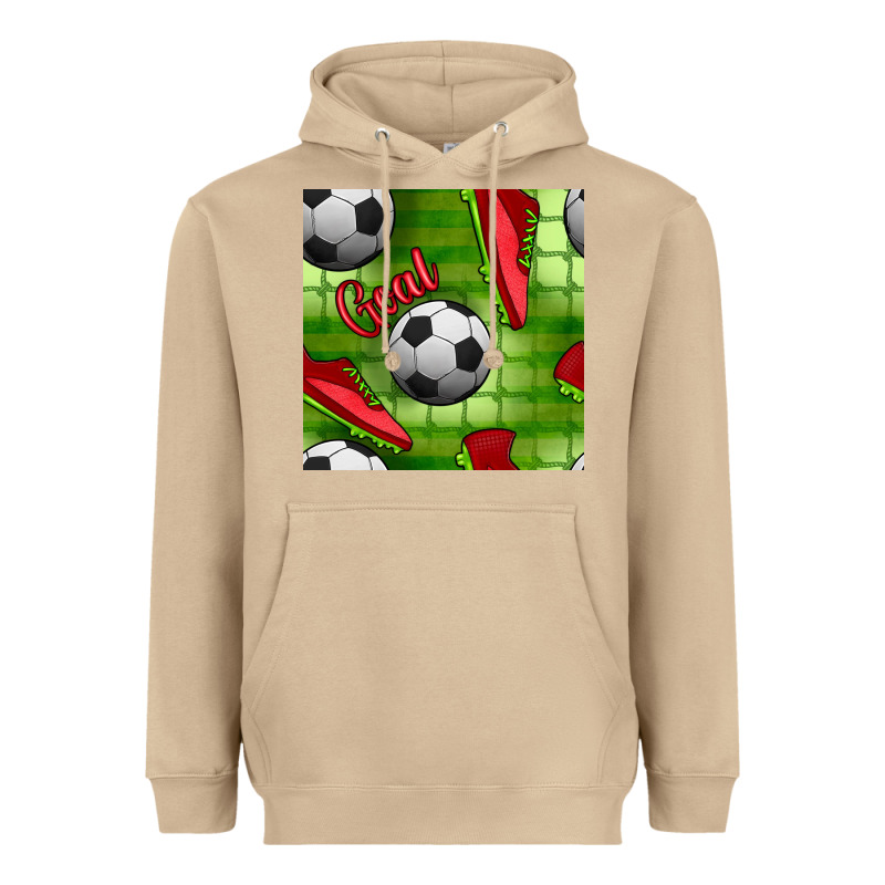 Soccer Shoes Goal Seamless Pattern Heavyweight Hoodie by BundleAndBundleShop | Teevron