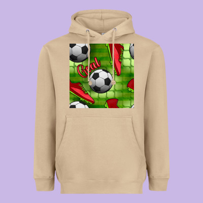 Soccer Shoes Goal Seamless Pattern Heavyweight Hoodie Designed By Bundleandbundleshop