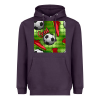 Plum soccer shoes goal seamless pattern Heavyweight Hoodie - BundleAndBundleShop