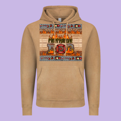 Firefighter Dad Vintage Hoodie Designed By Hra Design Shop