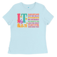 Baby Blue it is okay to Ladies Tee - JahusDesignShop