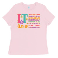 Bubblegum Pink it is okay to Ladies Tee - JahusDesignShop