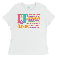 White it is okay to Ladies Tee - JahusDesignShop