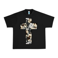 Black cowhide cross Urban Heavy Tee - JahusDesignShop