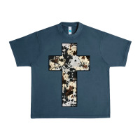 Midnight Navy cowhide cross Urban Heavy Tee - JahusDesignShop
