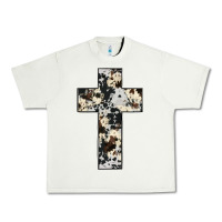 Pistachio cowhide cross Urban Heavy Tee - JahusDesignShop