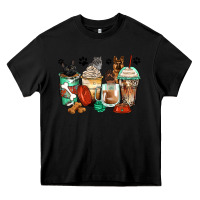 Black german shepherd black and grey cat coffee cups Heavy Core Tee - Zillion Design Studio