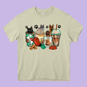 German Shepherd Black And Grey Cat Coffee Cups Heavy Core Tee Designed By Zillion Design Studio