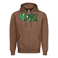 Chestnut four rex Zipper Hoodie - MaliasSmallBusiness